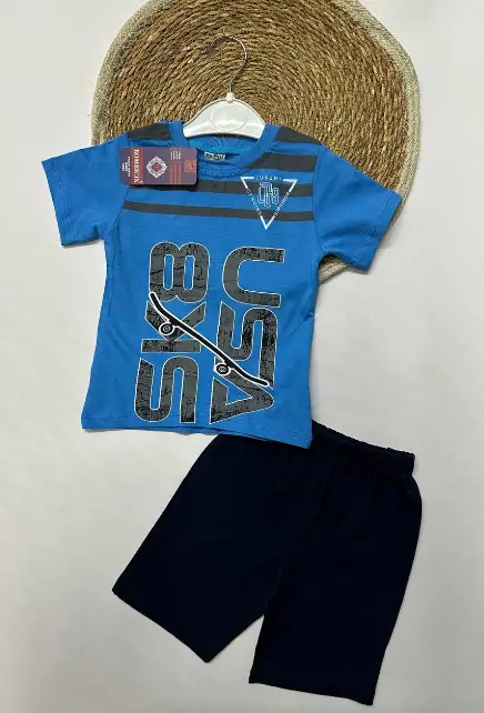 Комплект детский шорты и футболка для мальчика  летний (р-р 1-4 л)