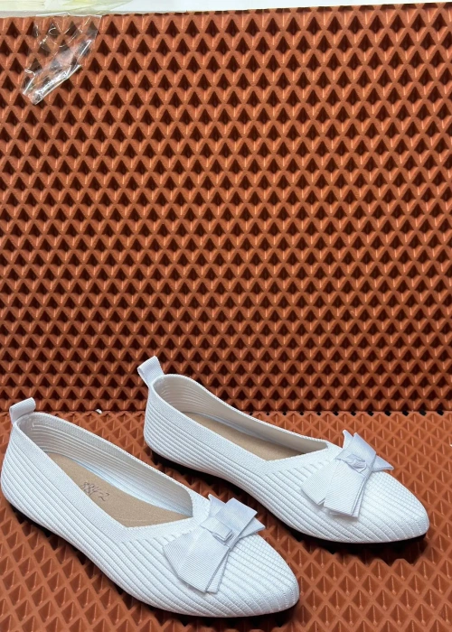 Балетки с бантом вязаные тряпочные женские (р-р 36-41)