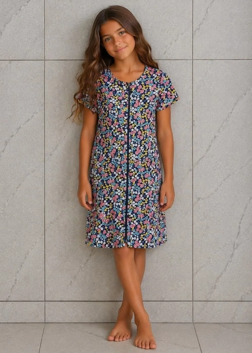 Халат на молнии для девочки (р-р 8-12 лет)