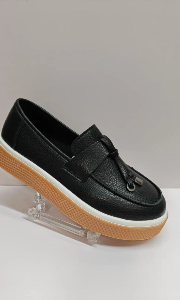 Кожаные мокасины на платформе женские (р-р 36-41)