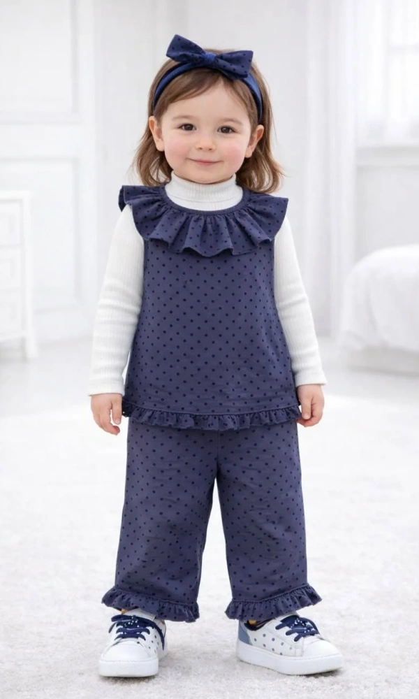 Костюм с рюшами для девочки тройка (р-р 1-4 лет)