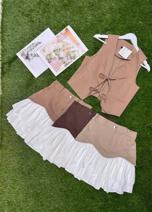 Костюм двойка женский юбка-жилет (р-р 42-44)