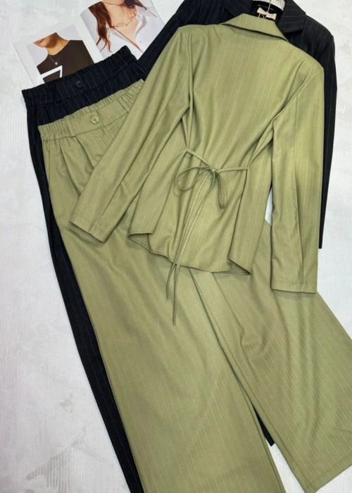 Костюм двойка женский: рубашка-пиджак и брюки-палаццо (р-р 42-44)