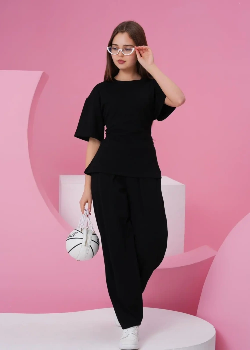 Костюм двойка футболка и брюки для девочки (р-р 36-44)