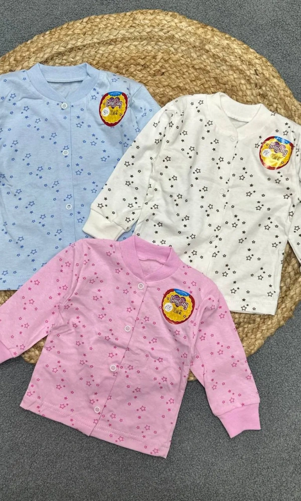 Кофточка на кнопках для новорожденного (р-р 62-80)