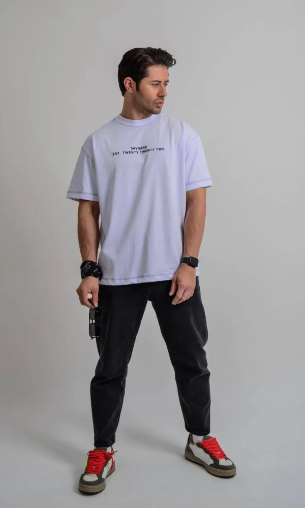 Футболка мужская с надписью (р-р M-4XL)