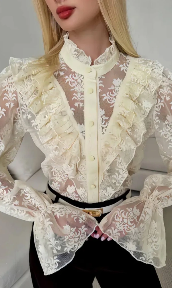 Блузка из гипюра женская (р-р 42-48)