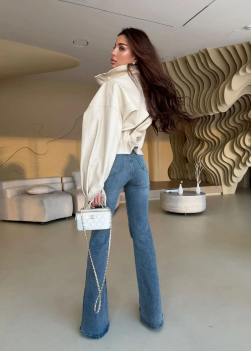 Куртка кожаная бомбер (р-р S M L)