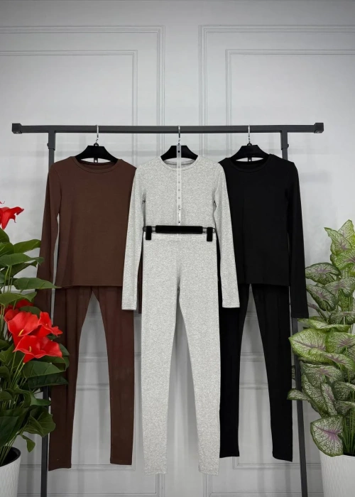 Костюм двойка лонгслив+лосины женский (р-р 42-44)