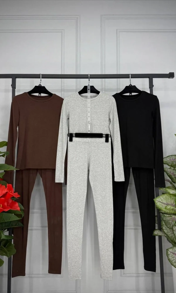 Костюм двойка лонгслив+лосины женский (р-р 42-44)