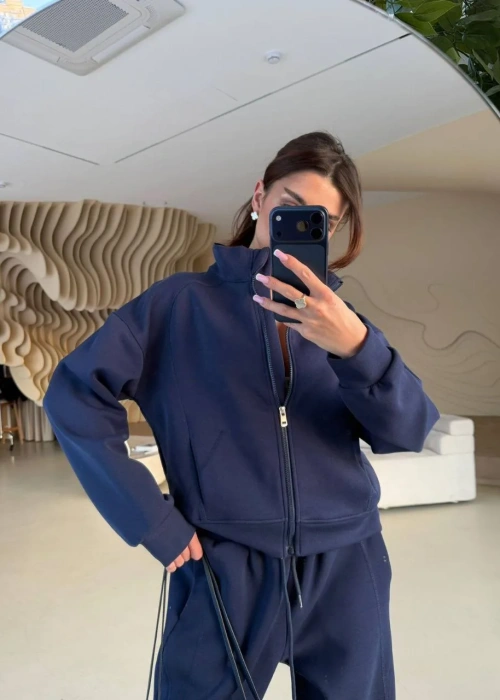 Спортивный костюм женский на молнии без капюшона (р-р S M L)