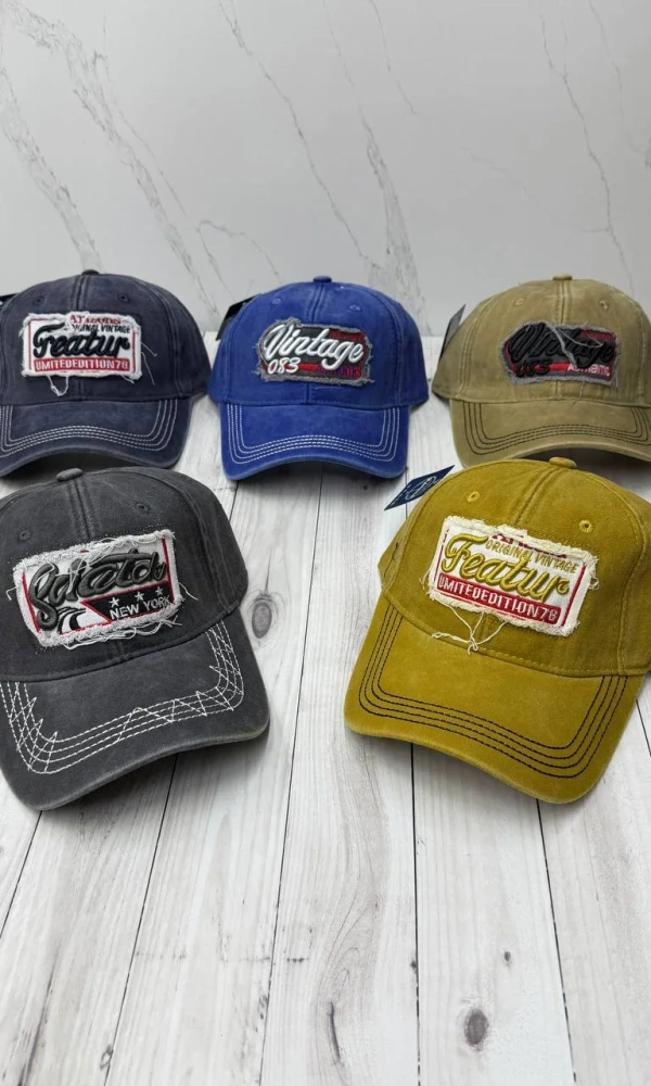 Бейсболка унисекс варёнка с вышивкой (р-р 56-60)