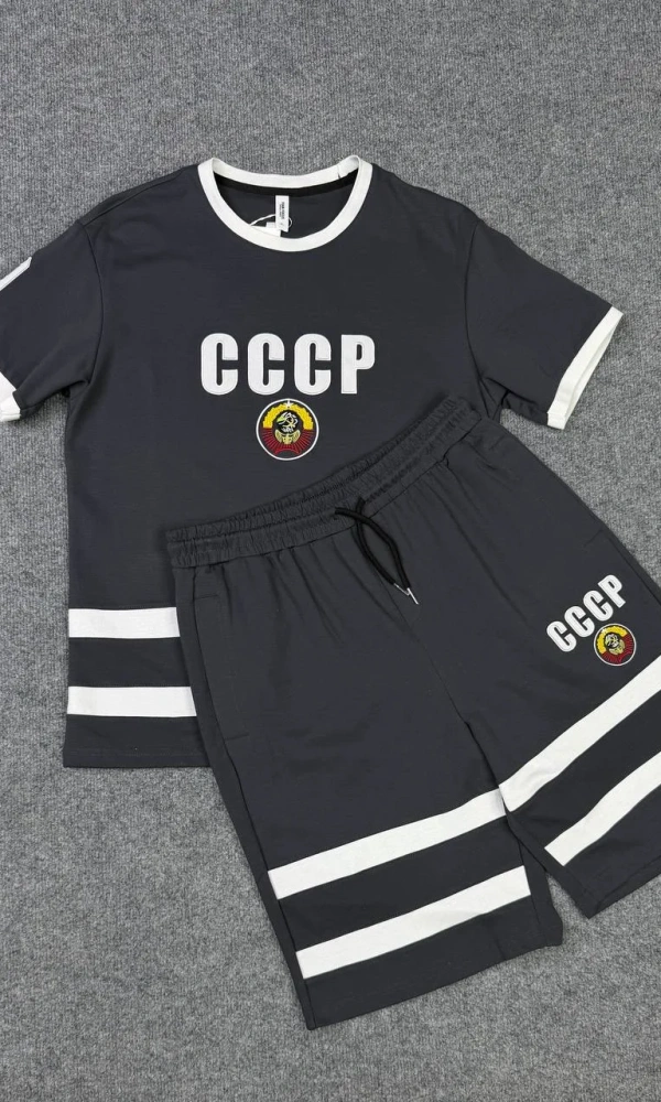 Спортивный костюм мужской, футболка-шорты (р-р 46-54)