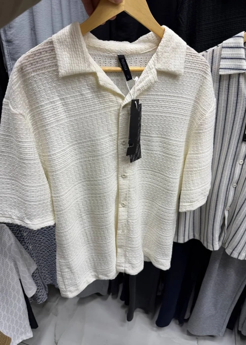 Рубашка вязаная мужская (р-р M-3XL)