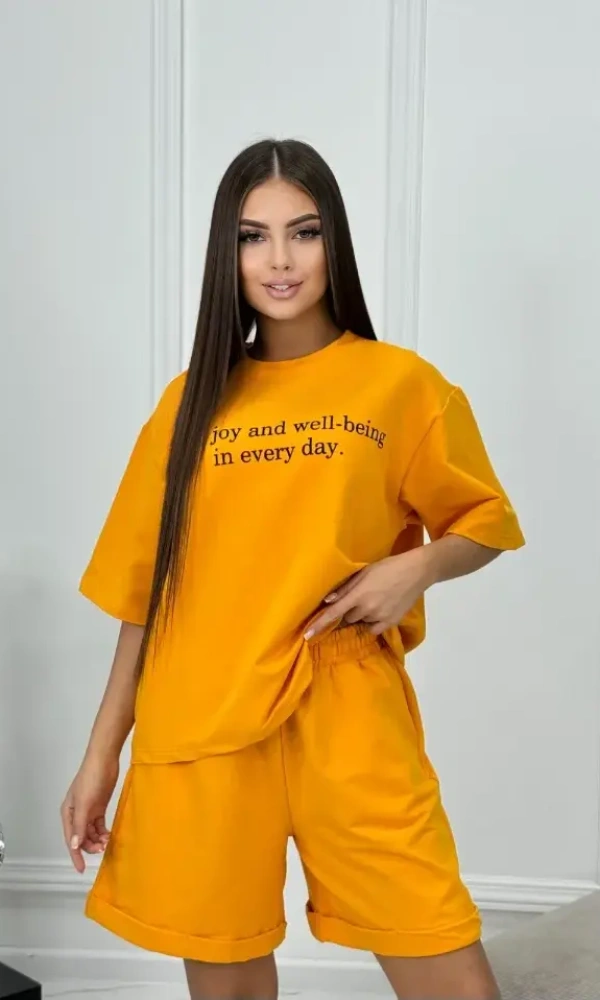 Костюм домашний футболка-шорты, женский (р-р 48-56)