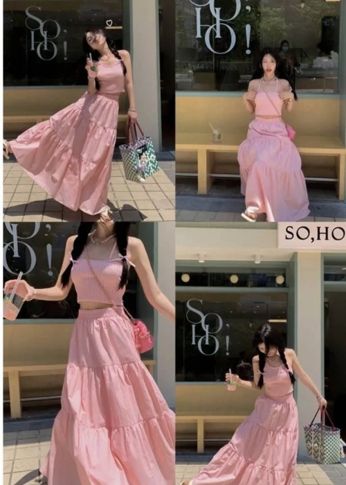 Юбка длинная макси с воланами (р-р 42-48)