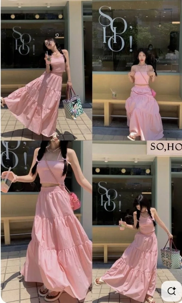 Юбка длинная макси с воланами (р-р 42-48)