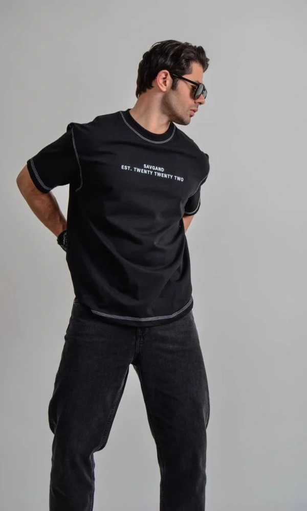 Футболка мужская с надписью (р-р M-4XL)