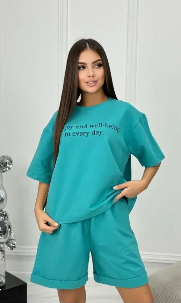 Костюм домашний футболка-шорты, женский (р-р 48-56)
