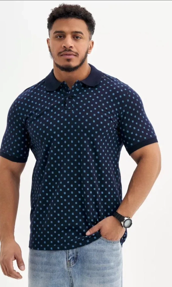 Футболка- поло с пуговицами мужская (р-р 48-56)