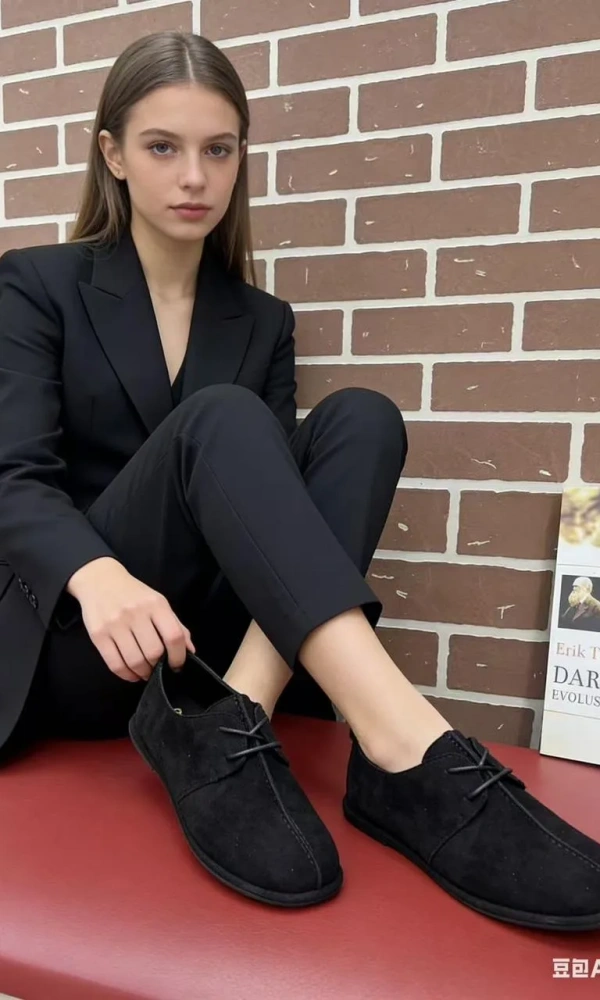 Лоферы на шнуровке замшевые женские (р-р 36-41)