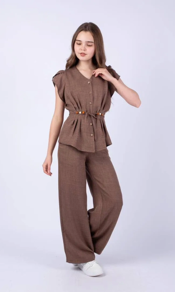 Летний костюм с брюками для девочки (р-р 36-44)