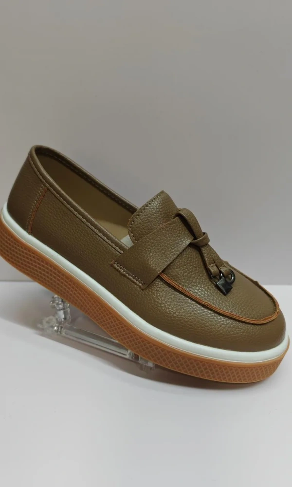 Кожаные мокасины на платформе женские (р-р 36-41)