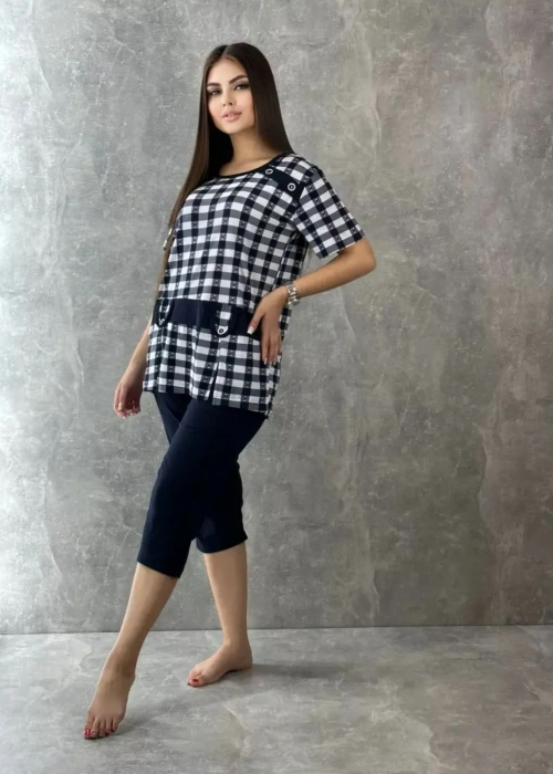 Костюм женский домашний с бриджами (р-р 50-60)