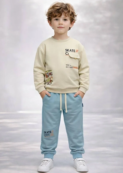 Костюм спортивный кофта и брюки для мальчика (р-р 4-6 лет)