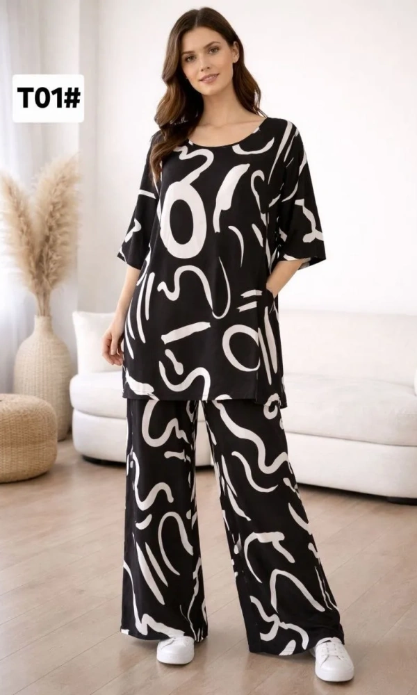 Комплект домашний брючный женский (р-р 54-60)