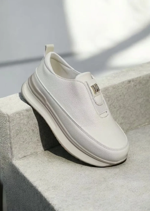 Кроссовки слипоны женские кожаные (р-р 36-41)