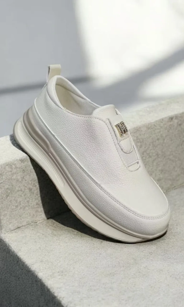 Кроссовки слипоны женские кожаные (р-р 36-41)