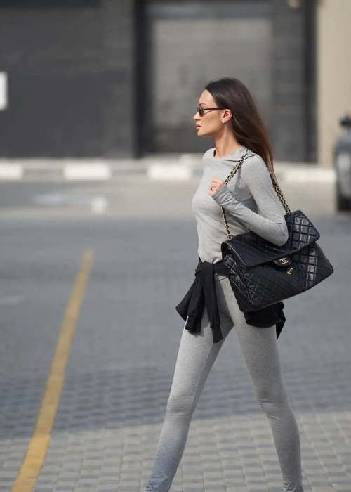 Костюм двойка лонгслив+лосины женский (р-р 42-44)