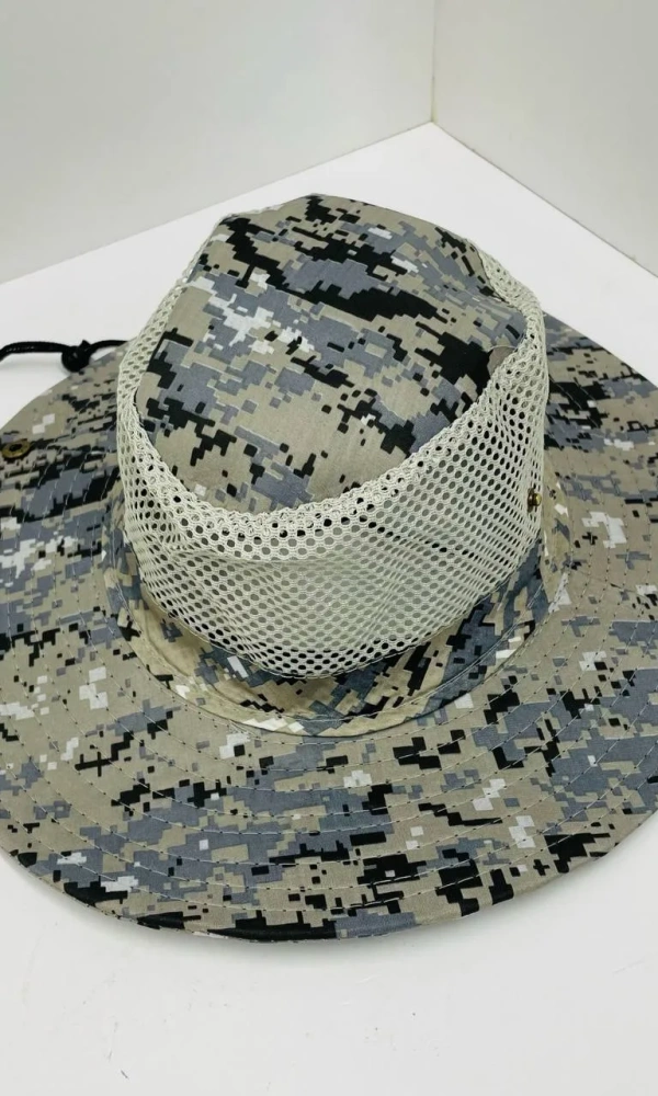 Шляпа камуфляжная с сеткой мужская (р-р 57-58)