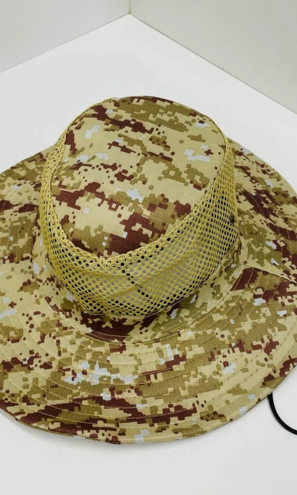 Шляпа камуфляжная с сеткой мужская (р-р 57-58)