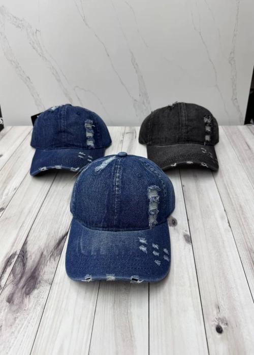 Бейсболка унисекс джинсовая (р-р 56-60)