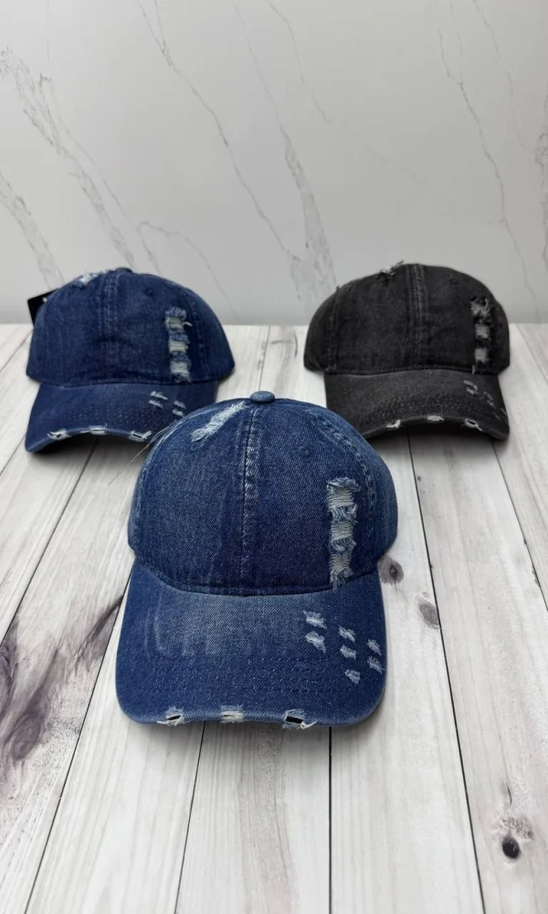 Бейсболка унисекс джинсовая (р-р 56-60)