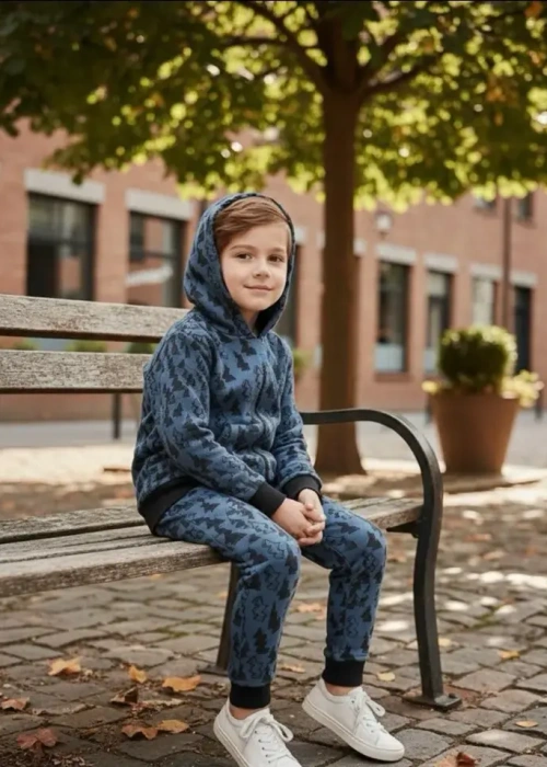 Костюм двойка для мальчика: худи с капюшоном+брюки (р-р 3-7 лет)