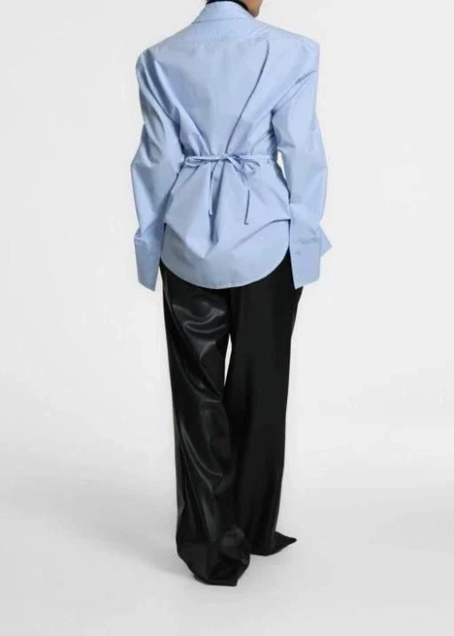 Рубашка женская приталенная с широкими плечами (р-р 42-44)