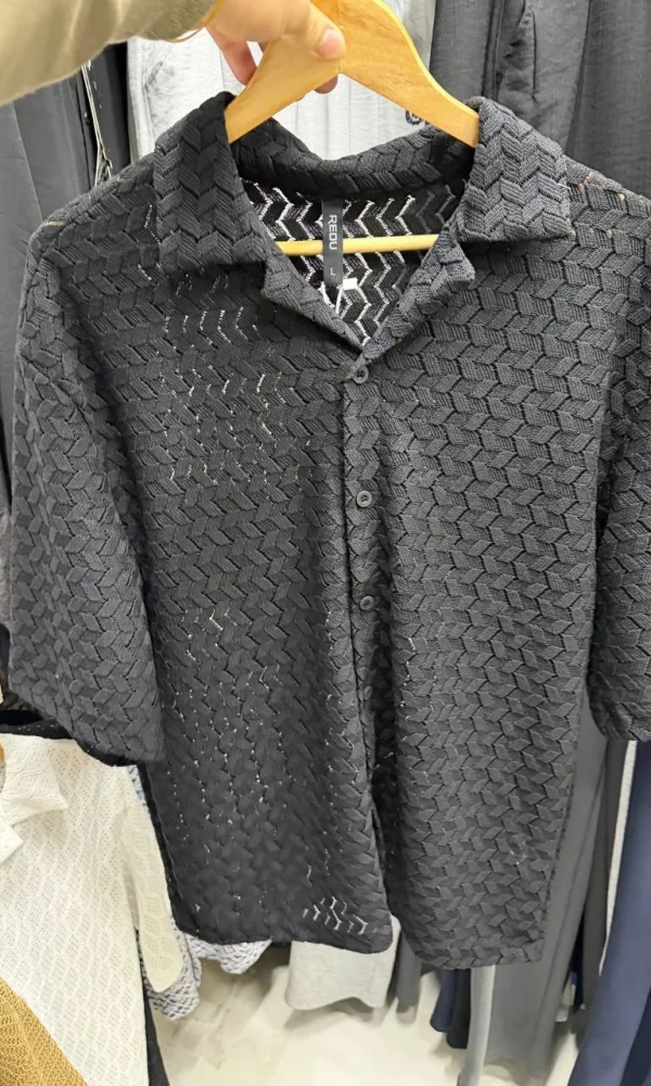 Рубашка вязаная мужская (р-р M-3XL)