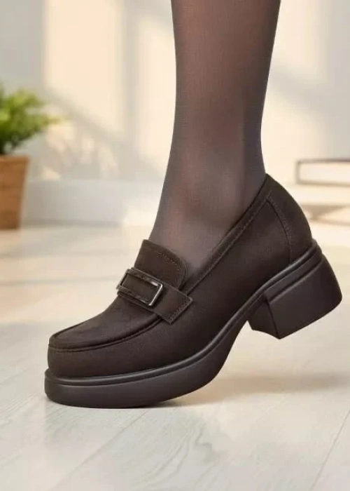 Лоферы женские на высокой платформе (р-р 36-41)