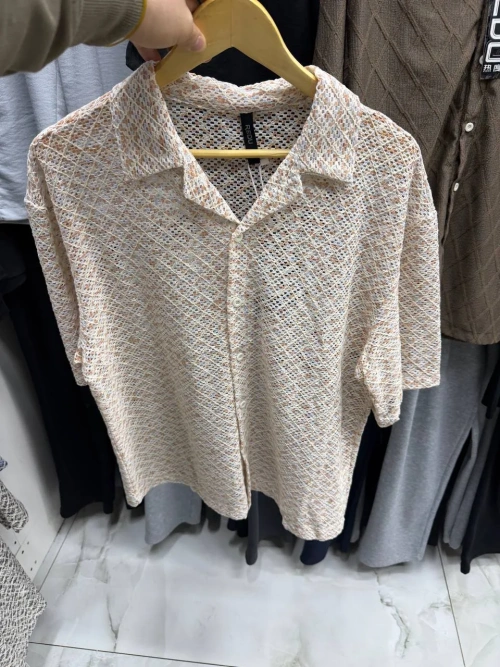 Рубашка вязаная мужская (р-р M-3XL)