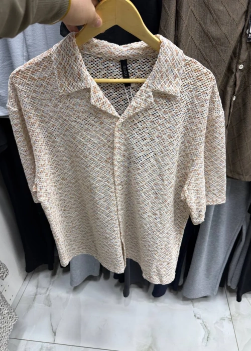 Рубашка вязаная мужская (р-р M-3XL)