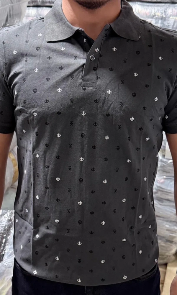 Футболка- поло с пуговицами мужская (р-р 48-56)