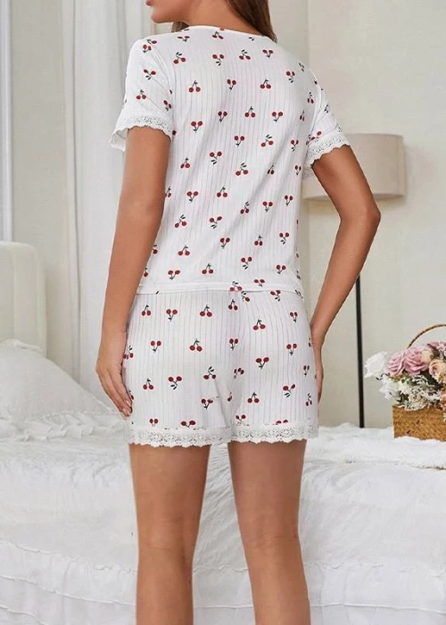 Пижама двойка с кружевом женская (р-р 42-48)