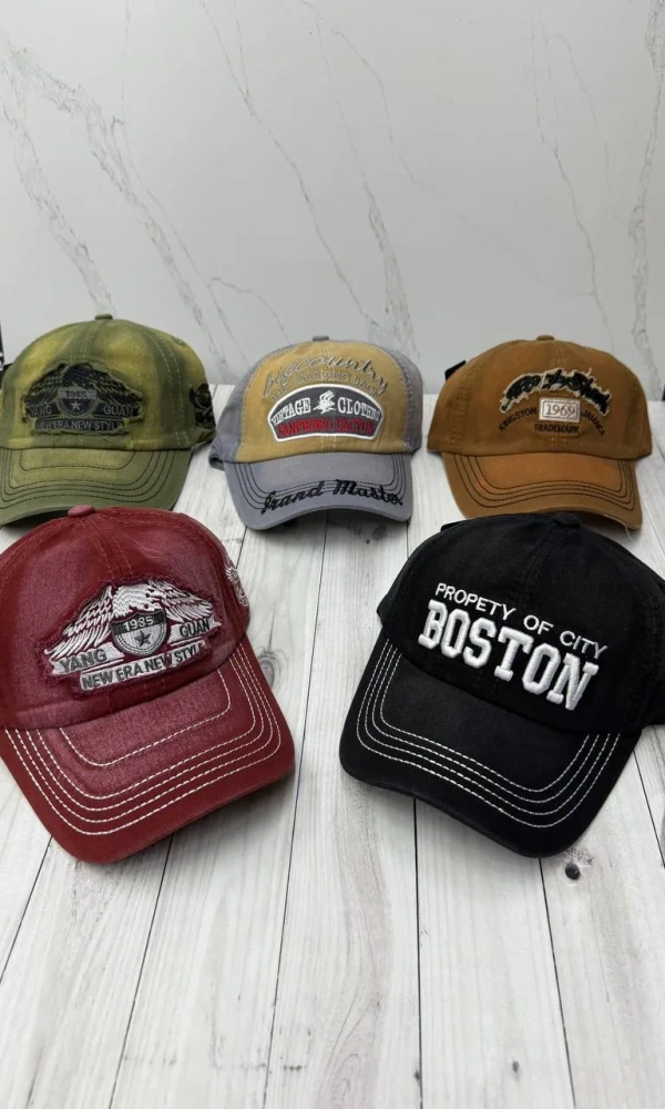 Бейсболка унисекс варёнка с вышивкой (р-р 56-60)