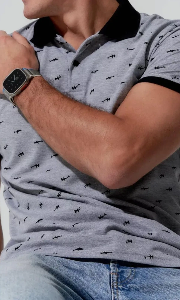 Футболка- поло с пуговицами мужская (р-р 48-56)