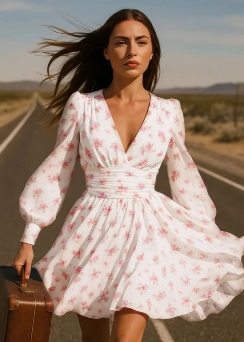 Платье корсетное шифоновое женское (р-р 42-44)