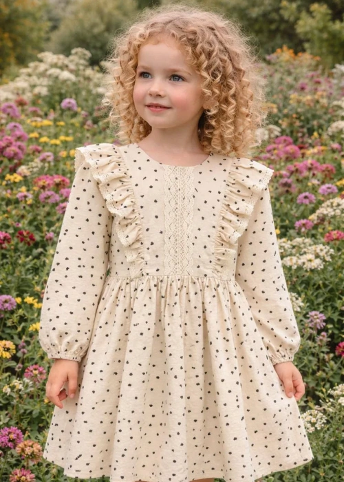 Платье нарядное с рюшами для девочки (р-р 28-34)