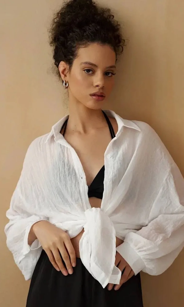 Рубашка марлевка женская летняя (р-р 42-44)